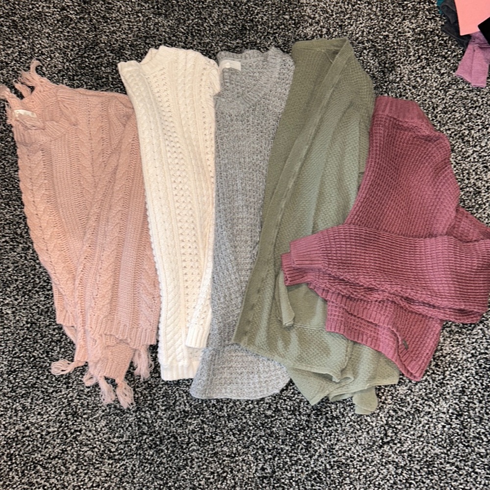 5 sweaters!